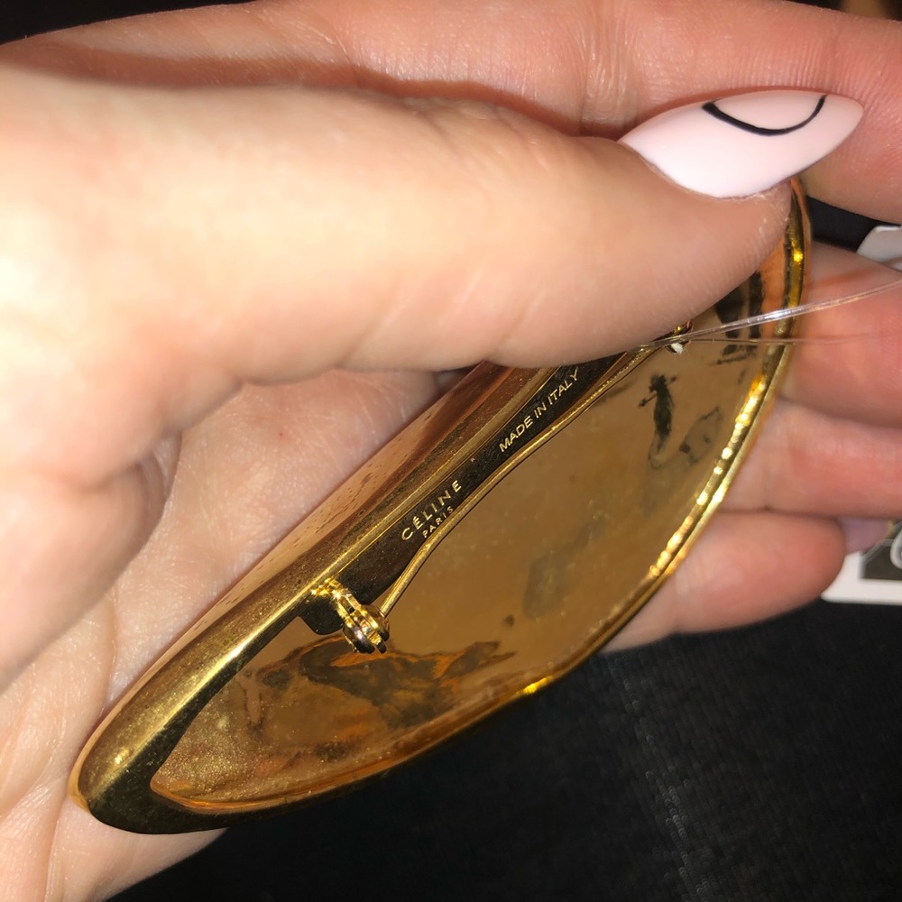 Celine gold pin brooch - Picture 6 of 8